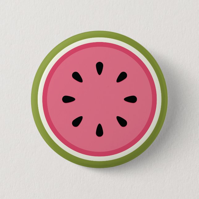 Watermelon Slice 6 Cm Round Badge (Front)