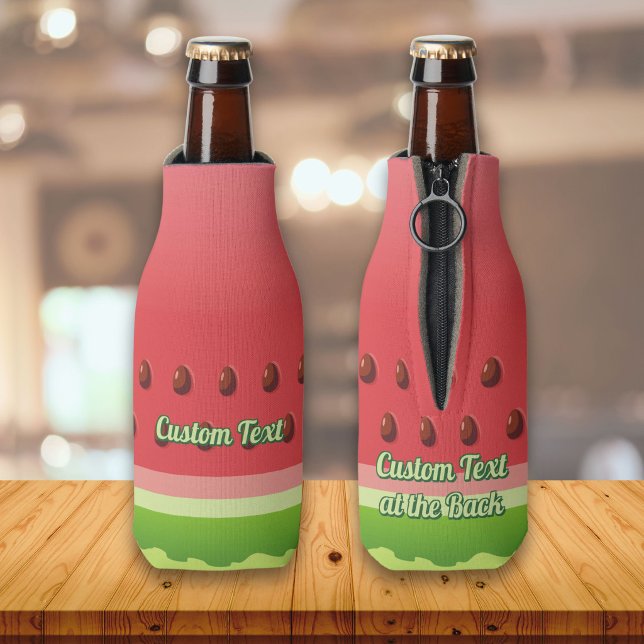 Watermelon slice background bottle cooler (Creator Uploaded)