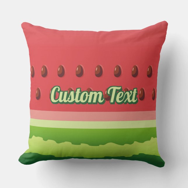 Watermelon slice background cushion (Front)