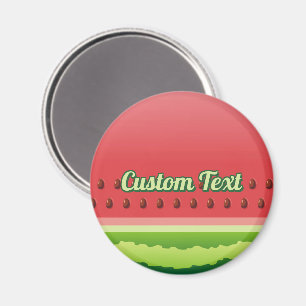 Watermelon Slice Background Magnet