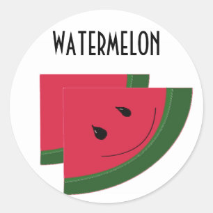 Watermelon Slice Classic Round Sticker