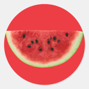 Watermelon Slice Classic Round Sticker