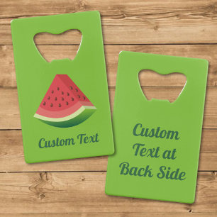 Watermelon Slice Credit Card Bottle Opener
