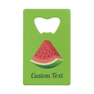Watermelon Slice Credit Card Bottle Opener