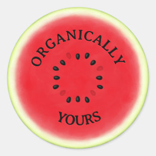 Watermelon Slice Custom Classic Round Sticker