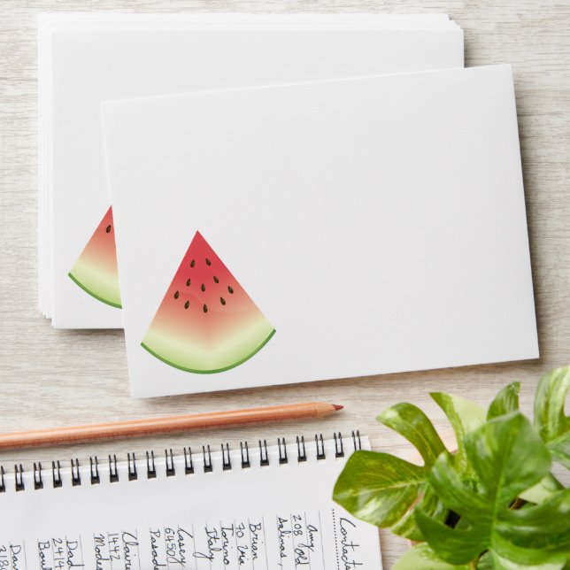 Watermelon Slice Envelope (Stacked)