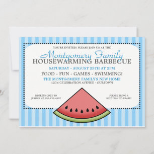 Watermelon Slice Family Housewarming Invitations