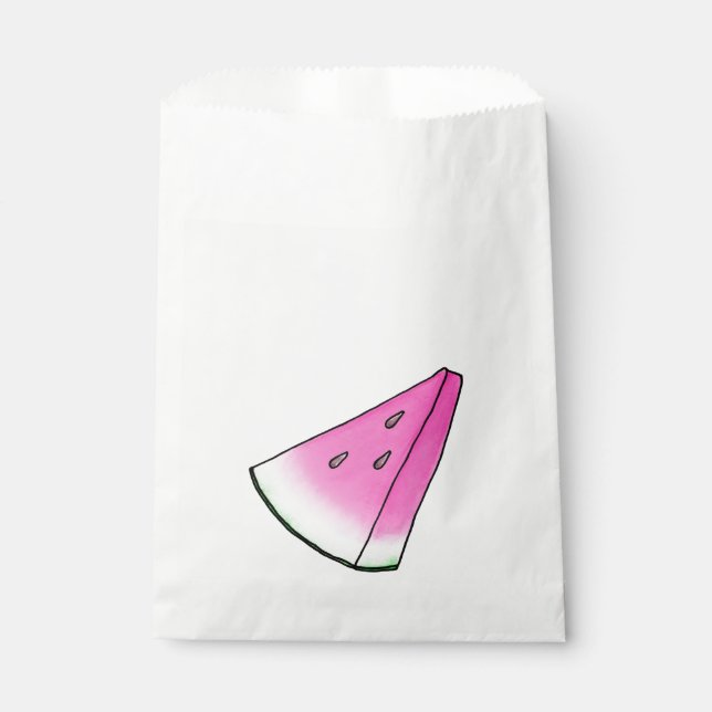 Watermelon slice favour bags (Front)