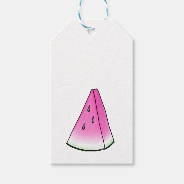 Watermelon slice gift tags (Front)