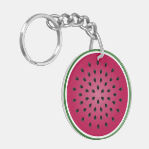 Watermelon Slice Key Ring