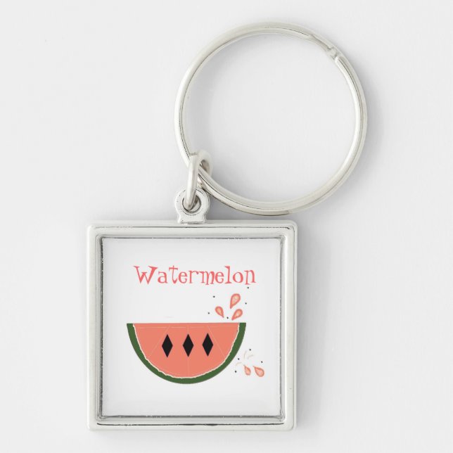 Watermelon Slice Key Ring (Front)