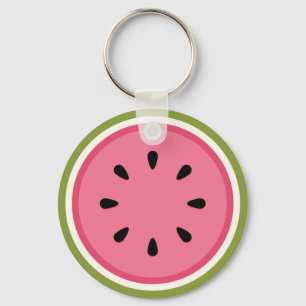 Watermelon Slice Key Ring