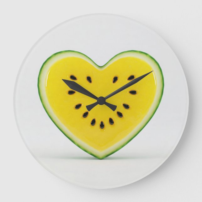 watermelon slice  large clock (Front)