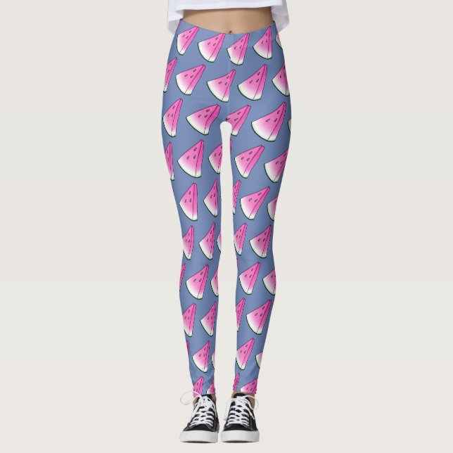 Watermelon slice leggings (Front)