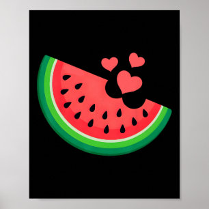 Watermelon Slice Melon Summer Vacation Watermelon Poster