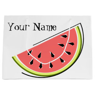 Watermelon Slice Name Large Gift Bag