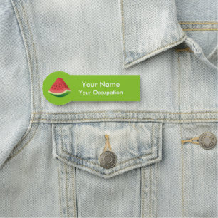 Watermelon Slice Name Tag