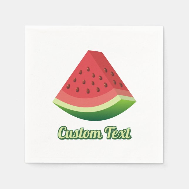 Watermelon Slice Napkins (Front)