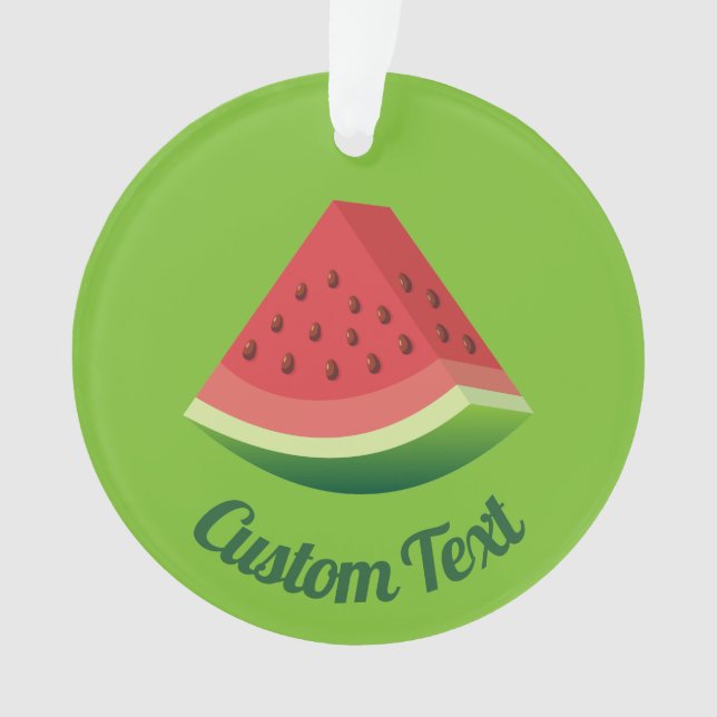 Watermelon Slice Ornament (Front)