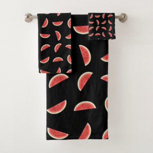 Watermelon Slice Pattern Bath Towel Set