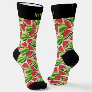 Watermelon Slice Pattern Socks