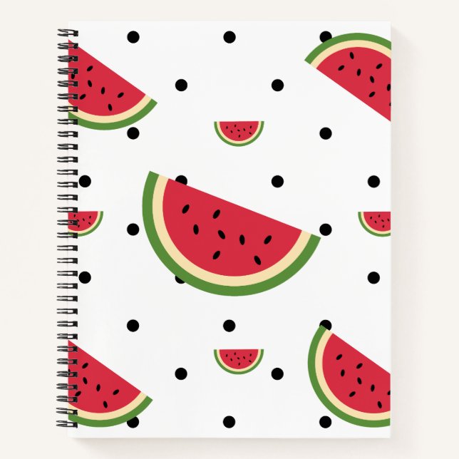 Watermelon Slice Pattern | Summer Picnic & Patriot Notebook (Front)