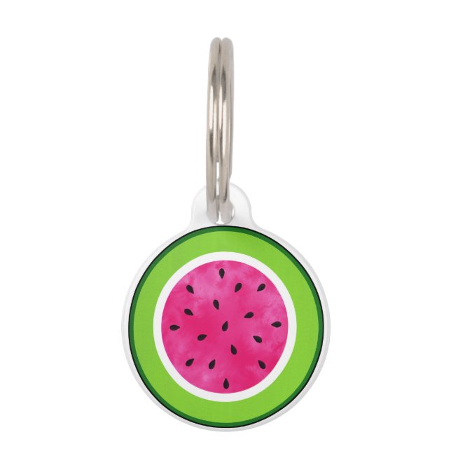 Watermelon Slice Pet Tag (Front)
