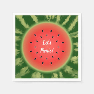 Watermelon Slice Picnic Napkin