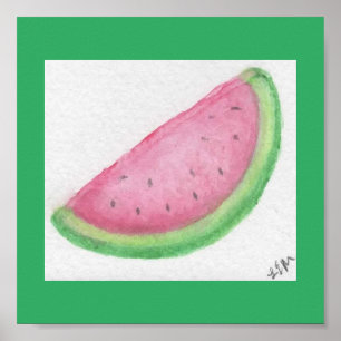 Watermelon Slice Poster