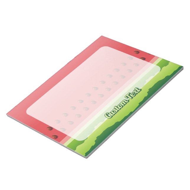 Watermelon slice seamless background notepad (Angled)