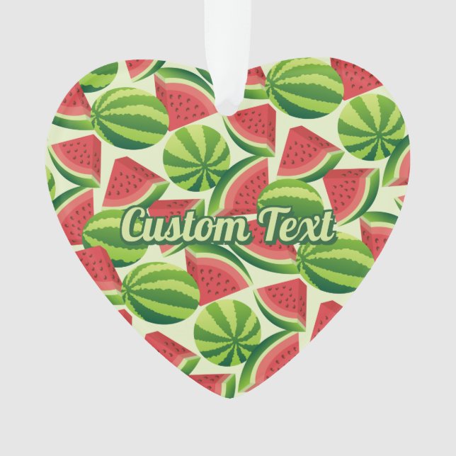 Watermelon slice seamless background ornament (Front)