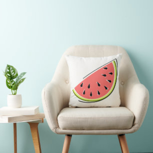 Watermelon Slice square striped back Cushion