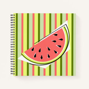Watermelon Slice Stripe Notebook
