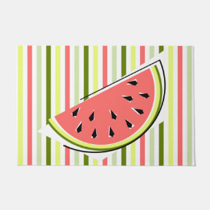 Watermelon Slice Stripe Thin Doormat
