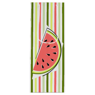 Watermelon Slice Stripe Thin Wine Gift Bag