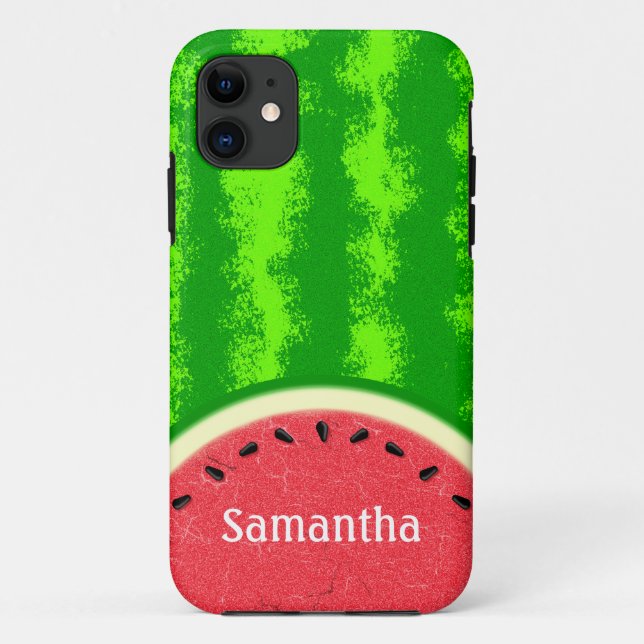 Watermelon Slice Summer Fruit Personalised Cute Case-Mate iPhone Case (Back)