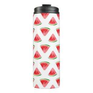 Watermelon slice summer fruit thermal tumbler
