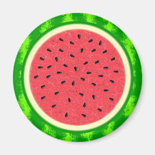Watermelon Slice Summer Fruit with Rind Magnet