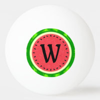 Watermelon Slice Summer Fruit with Rind Monogram