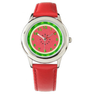 Watermelon Slice Summer Fruit with Rind Watch