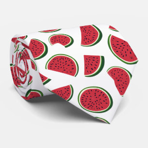 Watermelon Slice Summer Pattern Tie