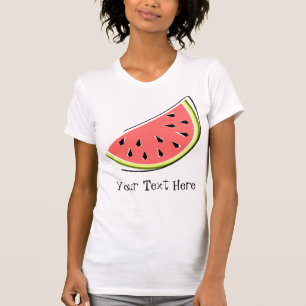 Watermelon Slice 'Text' ladies t-shirt
