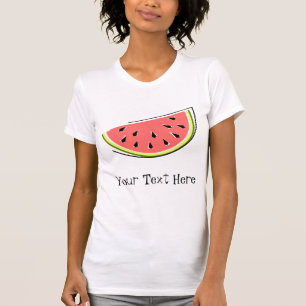 Watermelon Slice 'Text' ladies t-shirt