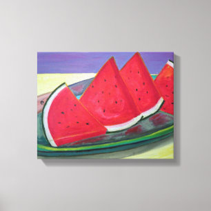 Watermelon Slices Canvas Print