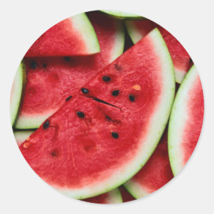 Watermelon Slices Classic Round Sticker