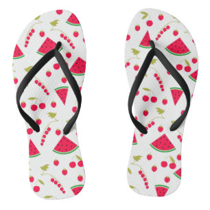 Watermelon slices flip flops