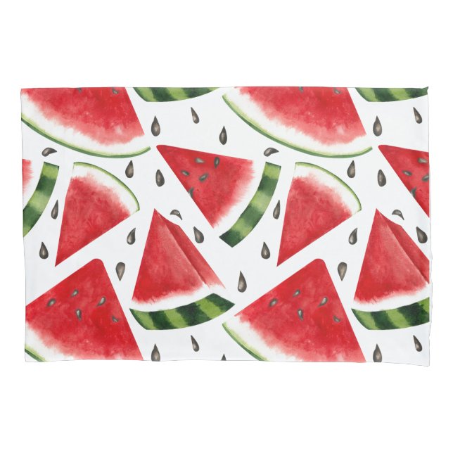 Watermelon Slices Minimalist Design Pillowcase (Front)