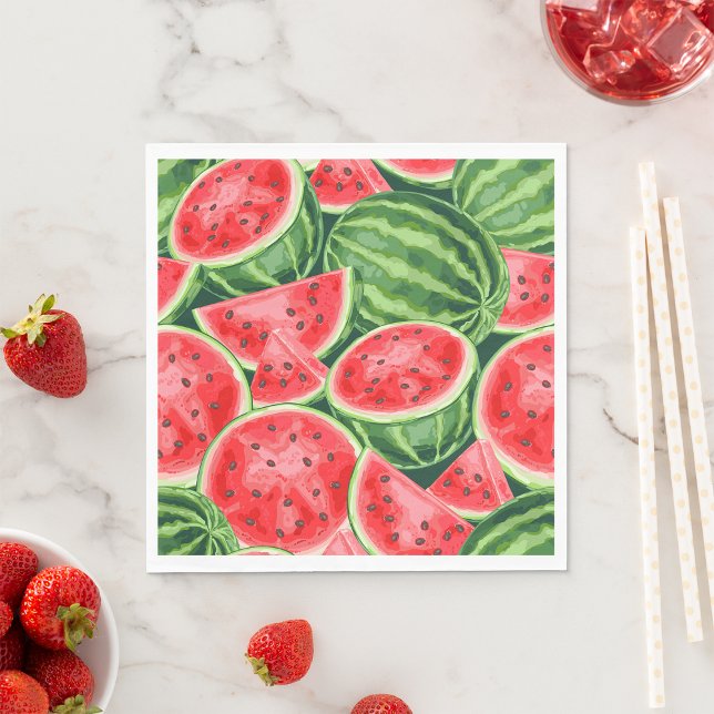 Watermelon Slices Napkin (Creator Uploaded)