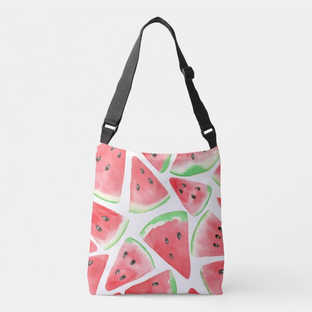 Watermelon slices pattern crossbody bag (Front)