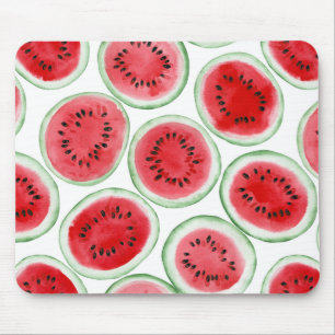 Watermelon slices pattern mouse mat